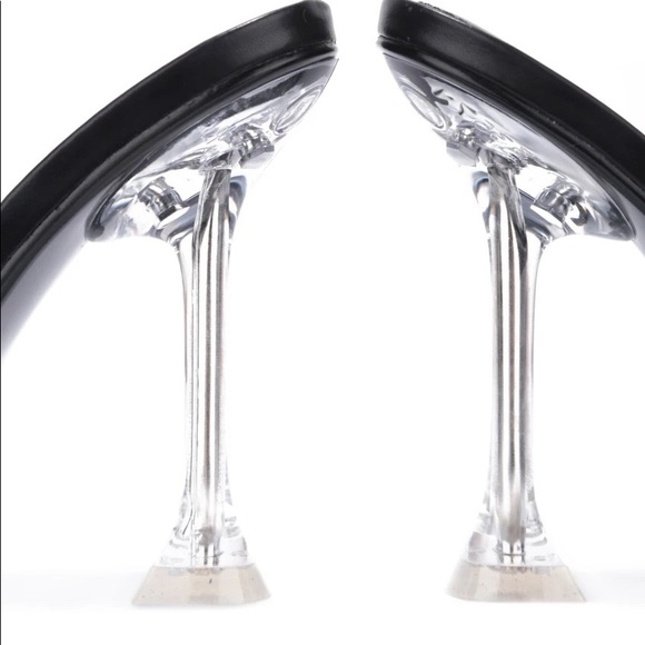 Cape Robbin Rafa Square toe mule heels- black - Picture 4 of 4